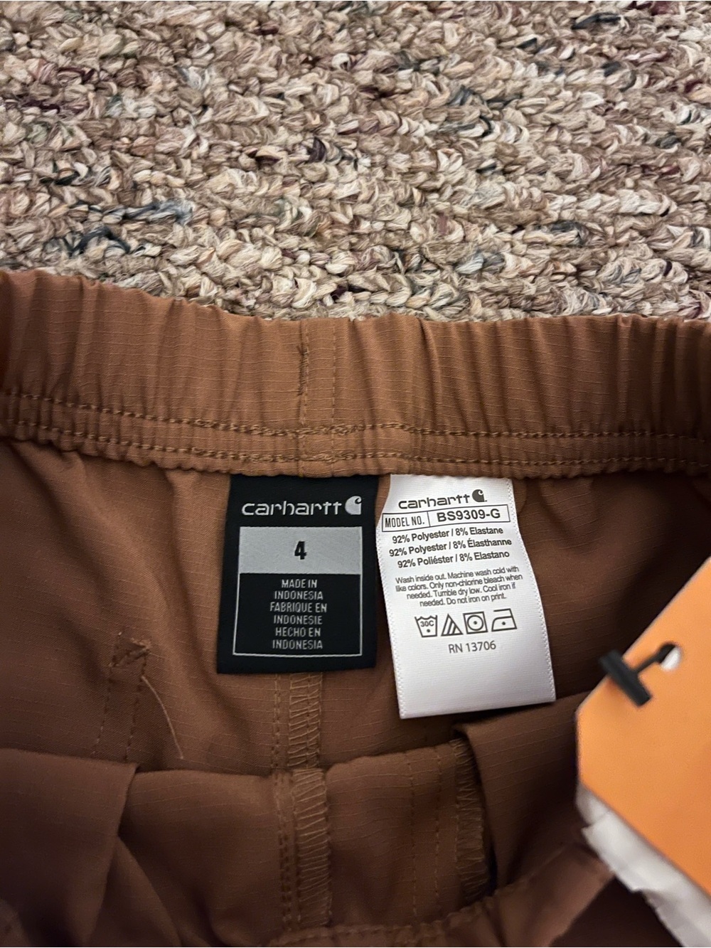 Carhartt Girls Rugged Flex Ripstop Shorts - Picture 4 of 5